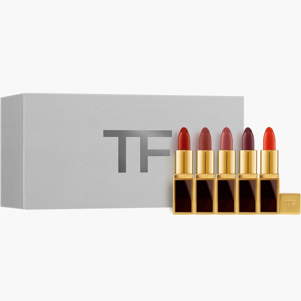 Tom Ford Gold and Black Lipstick Collection Clutch Size Lipsticks